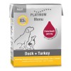 PLATINUM Menu Adult Duck+Turkey  - wet dog food - 375g