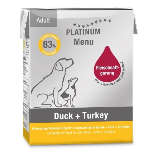 PLATINUM Menu Adult Duck+Turkey  - ...