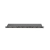 LANBERG PATCH PANEL 24 PORT 0.5U CAT.5E FTP BLACK