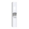 Bathroom cabinet NEL III 31x30x174 cm, white, glossy