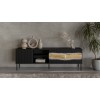 Cama INSERTO 3D1W TV cabinet 190x40x61.5 black + LED