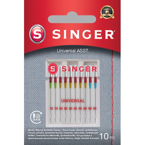 Singer | Universal Needles ASST 10PK for Woven Fabrics