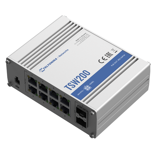 Teltonika Ethernet Switch TSW200 Unmanaged, Desktop, ...