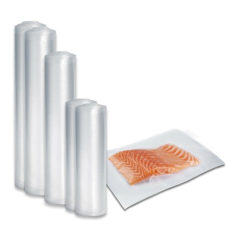 Caso | Foil set 3 for vacuuming + Sous Vide Cooking | 01237 | Dimensions (W x L) 16 x 23 cm, 20 x 600 cm, 28 x 600 cm, 30 x 600 cm