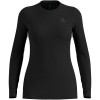 Koszulka damska ODLO Merino 160 BL Top Crew Neck l/s roz. M Czarna