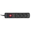 Activejet COMBO 3GN 5M black power strip with cord