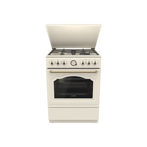 Gorenje Cooker | GKS6C71CLI | Hob type Gas | Oven type Electric | Gold | Width 60 cm | Depth 60 cm | 71 L
