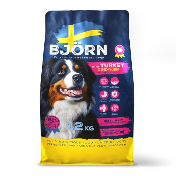 BJORN with Turkey - dry dog ...