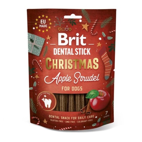 BRIT CHRISTMAS DOG DENTAL SNACK 250g