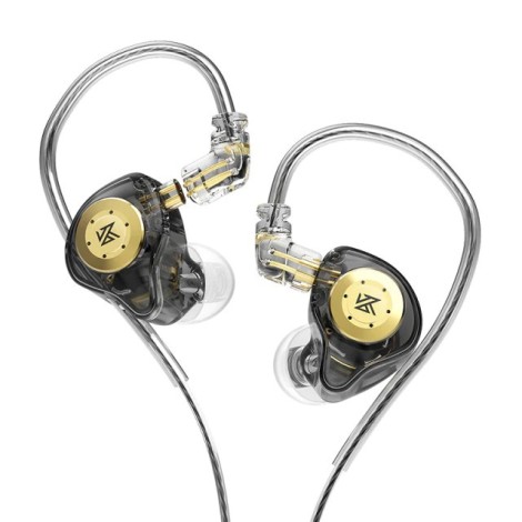 KZ EDX PRO NO MIC - in-ear headphones, black and gold