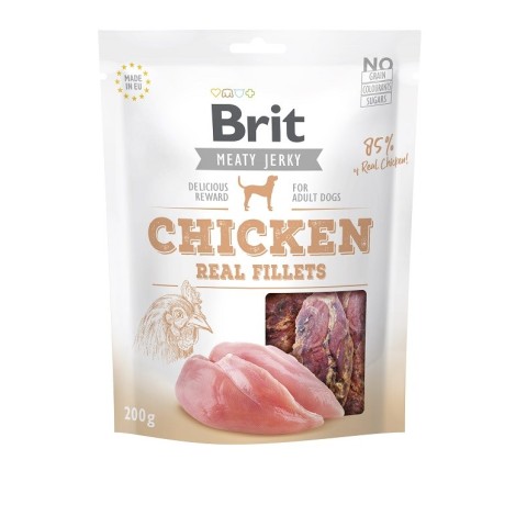 Brit Jerky Chicken Real Fillets - Chicken - dog snack - 200 g