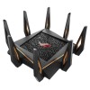 GT-AX11000 Tri-band WiFi Gaming Router | ROG Rapture | 802.11ax | 4804+1148 Mbit/s | 10/100/1000 Mbit/s | Ethernet LAN (RJ-45) ports 4 | Mesh Support Yes | MU-MiMO No | No mobile broadband | Antenna type 8xExternal | 2 x USB 3.1 Gen 1