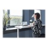 Electric Height Adjustable Desk | 73 - 123 cm | Maximum load weight 50 kg | Metal | White