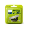 Philips | OneBlade Replacement blade, 2 pcs | QP420/50 | Black/Green