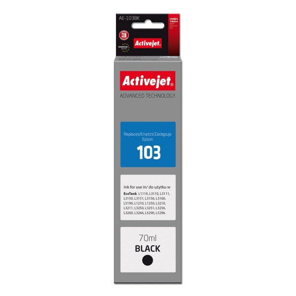 Activejet AE-103Bk ink (replacement Epson 103 ...