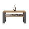 MODERN 1P ARTISAN COFFEE TABLE WITH ANTHRACITE LEG
