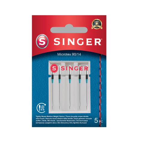 Singer | NEEDLE, Microtex 90/14, 5 pcs