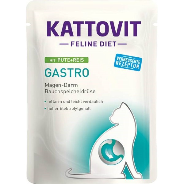 KATTOVIT Feline Diet Gastro Turkey with ...