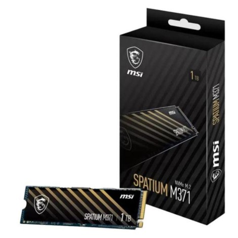 SSD|MSI|SPATIUM M371|1TB|M.2|PCIE|NVMe|3D NAND|Write speed 1700 MBytes/sec|Read speed 2350 MBytes/sec|2.15mm|TBW 210 TB|MTBF 1500000 hours|S78-440L870-P83