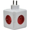 Allocacoc PowerCube Original USB Type E power extension 4 AC outlet(s) Indoor Red