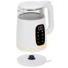 Adler Kettle with LED Display | AD 1305 | Electric | 2200 W | 1.7 L | Plastic | 360° rotational base | White/Gold