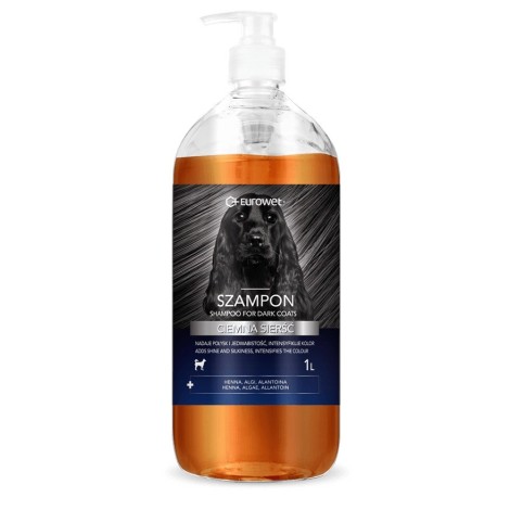 EUROWET Dark coat - shampoo for dogs - 1l