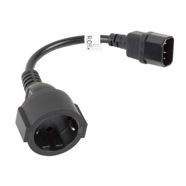 Lanberg CA-C14E-10CC-0018-BK power cable Black  ...