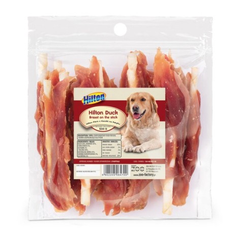 HILTON Duck Breast on the stick - dog chew - 500g