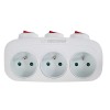 Esperanza ELK307W Electrical Splitter 3 sockets switch White