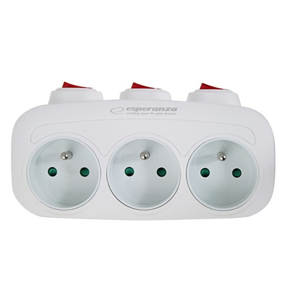 Esperanza ELK307W Electrical Splitter 3 sockets ...