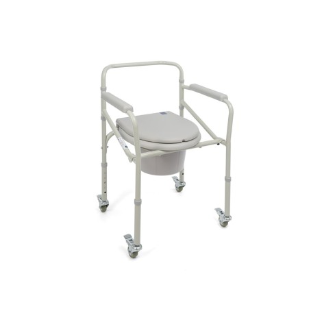 TIMAGO TGR-R KT 023C Toilet chair on wheels folding portable toilet for seniors