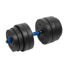 REBEL ACTIVE Adjustable bituminous dumbbell with connector 1x20kg