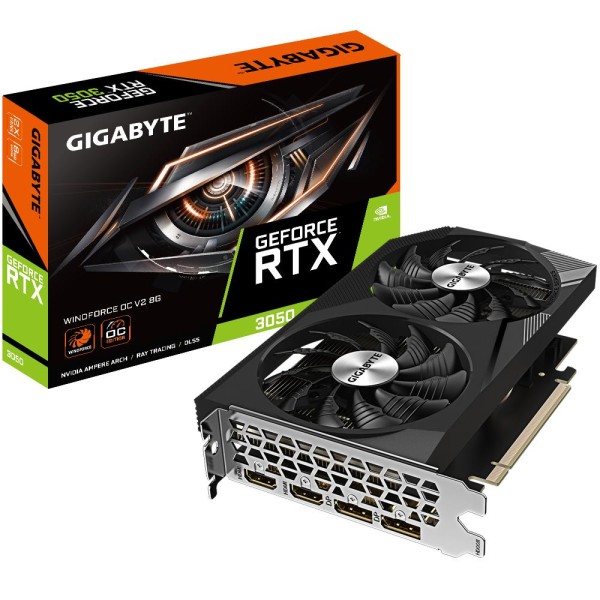 Graphics Card|GIGABYTE|NVIDIA GeForce RTX 3050|8 GB|GDDR6|128 ...