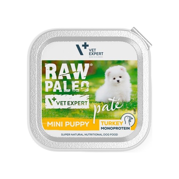 RAW PALEO Pate Mini Puppy Turkey ...