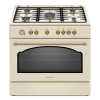 Ravanson Retro KWGE–90ARC gas and electric cooker (cream)