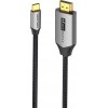 Kabel USB-C do HDMI Vention 4K@60Hz w oplocie 2m szary