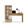 COSMO Oak Artisan Desk + Bookcase Set