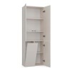 BATHROOM CABINET NEL DD 1K BASKET CASMERE COLOUR LONG DOORS