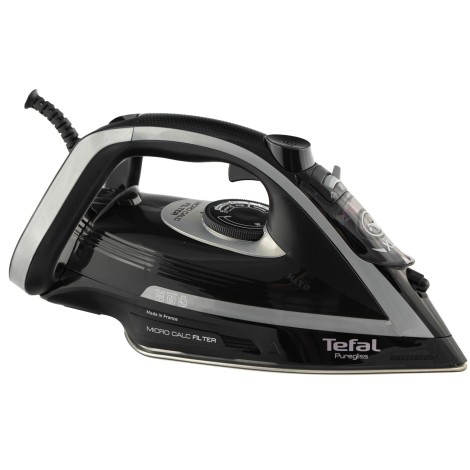 TEFAL | FV8062 Puregliss | Steam Iron | 3000 W | Water tank capacity 0.27 ml | Continuous steam 50 g/min | Steam boost performance 280 g/min | Black/Grey