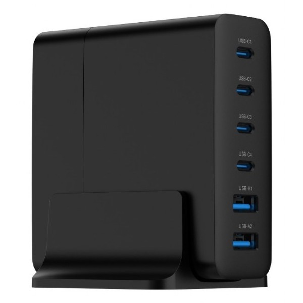 Gembird TA-UC-2A4C-PD75-01-BK mobile device charger Universal ...