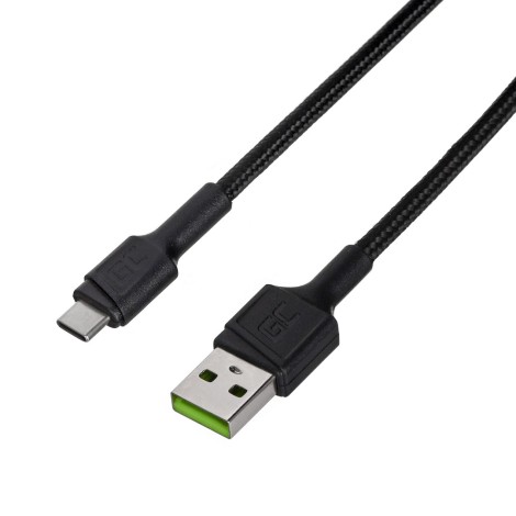 Green Cell KABGC30 USB cable USB 2.0 1.2 m USB C Black