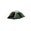 Outwell Earth 4 Plus Four Room Tunnel Tent for 4 Persons, Green | Outwell