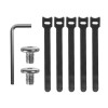 Maclean under-desk cable organizer, max. load 5kg, white, MC-105 W