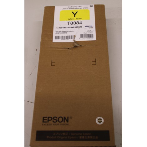 SALE OUT. Epson WF-R5xxx Ink Cartridge XL Yellow | Epson Cartridge | C13T838440 | Ink cartridge | Yellow | DAMAGED PACKAGING