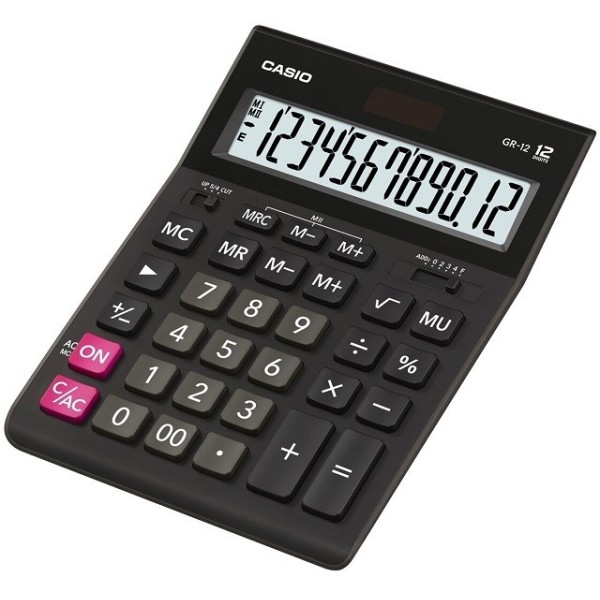 CASIO CALCULATOR OFFICE GR-12 BLACK, 12 ...