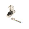 CAT 6A Field Termination Plug, STP with dust cap, Bend relief | DN-93631