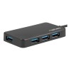 Natec USB 3.0 HUB, Silkworm, 4-Port, Black | Natec | 4 Port Hub With USB 3.0 | Silkworm NHU-1343 | Black | USB Type-C | 0.15 m