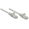 Intellinet Network Patch Cable, Cat6, 1m, Grey, CCA, U/UTP, PVC, RJ45, Gold Plated Contacts, Snagless, Booted, Lifetime Warranty, Polybag