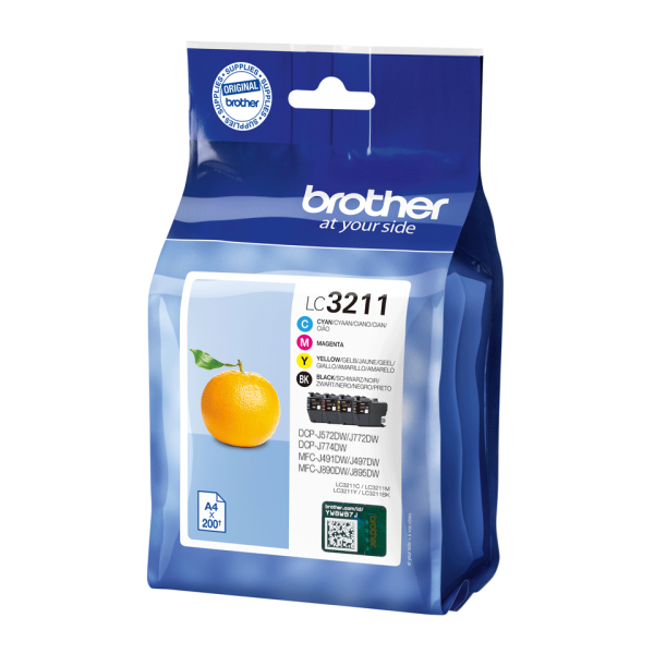Brother LC3211VAL Cartridge Value Pack BK/C/M/Y ...