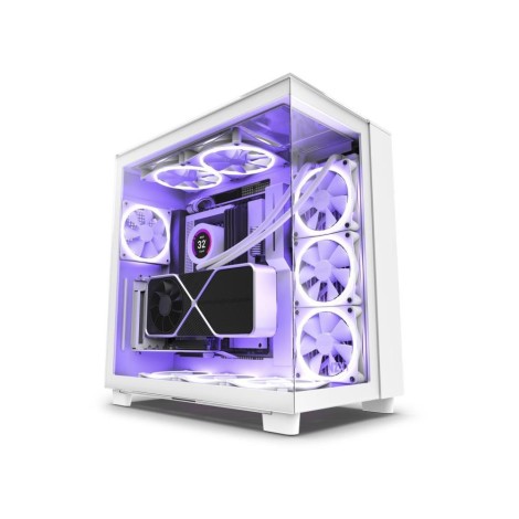 Case|NZXT|H9 Elite|MidiTower|Case product features Transparent panel|Not included|ATX|MicroATX|MiniITX|Colour White|CM-H91EW-01